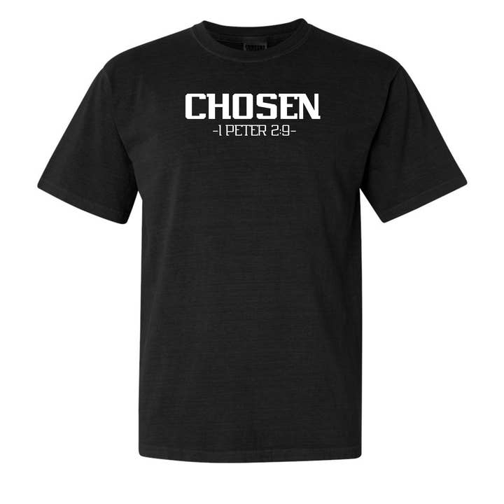 Love Ann Joy Apparel, LLC - Wholesale Screen Printed T-Shirt - Men's - Chosen Bible Verse Christian T-Shirt (Men)1