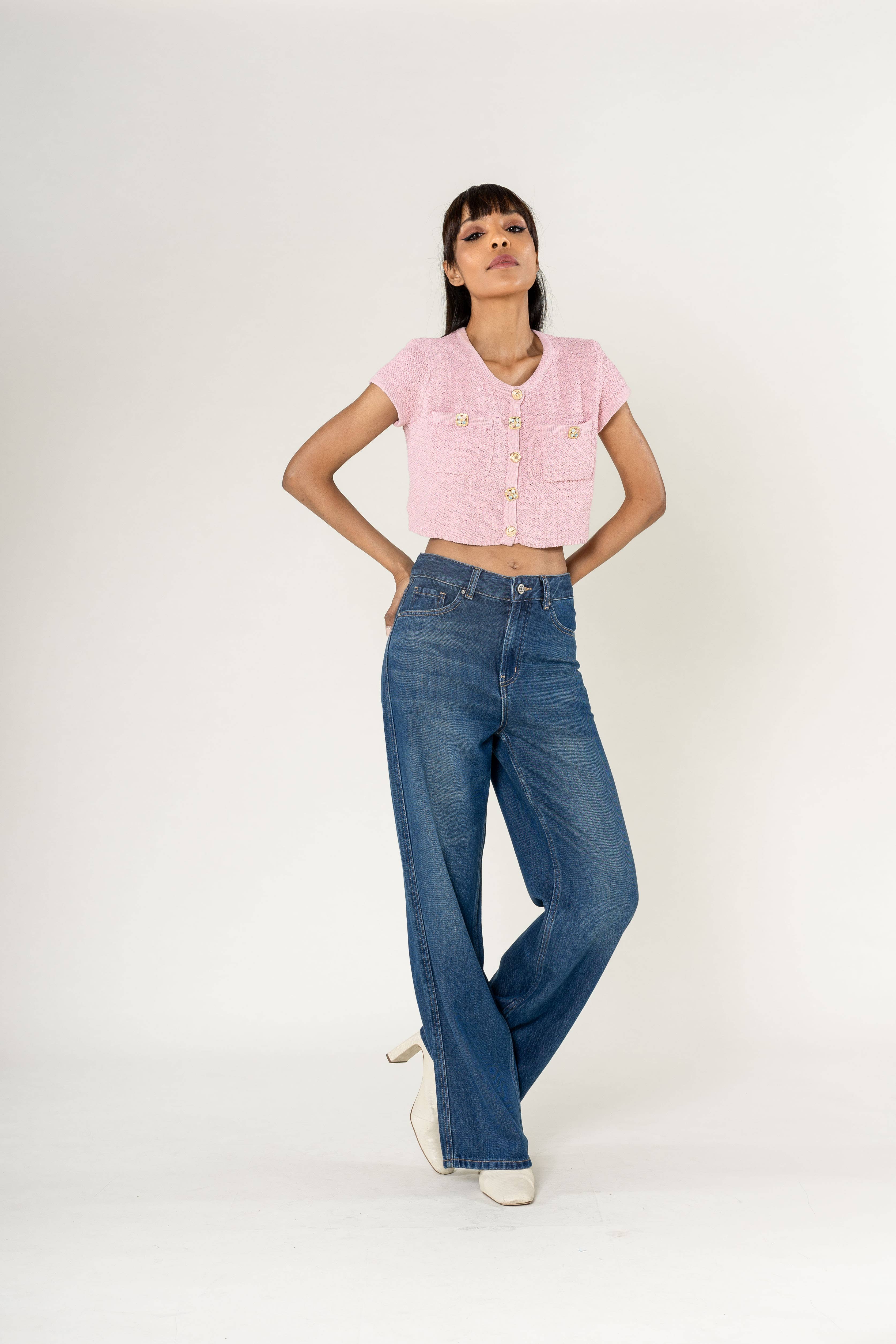 Nina Carter - Wholesale Jeans - Women's - Jean Lyocell Nina Carter large straight high waist T0015