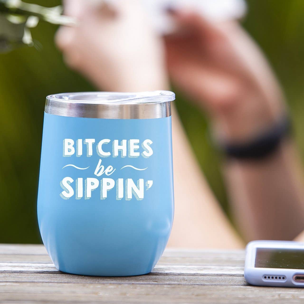 Soulful Wear – wholesale Insulated mug/tumbler – Bitches Be Sippin' - Tumbler Cup2