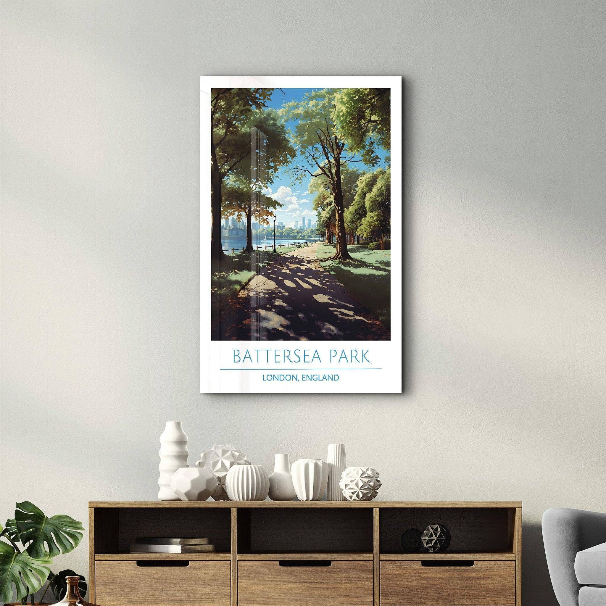 Artdesigna KG - Wholesale Art Print - Battersea Park-London England-Travel Posters | Glass Wall Art2