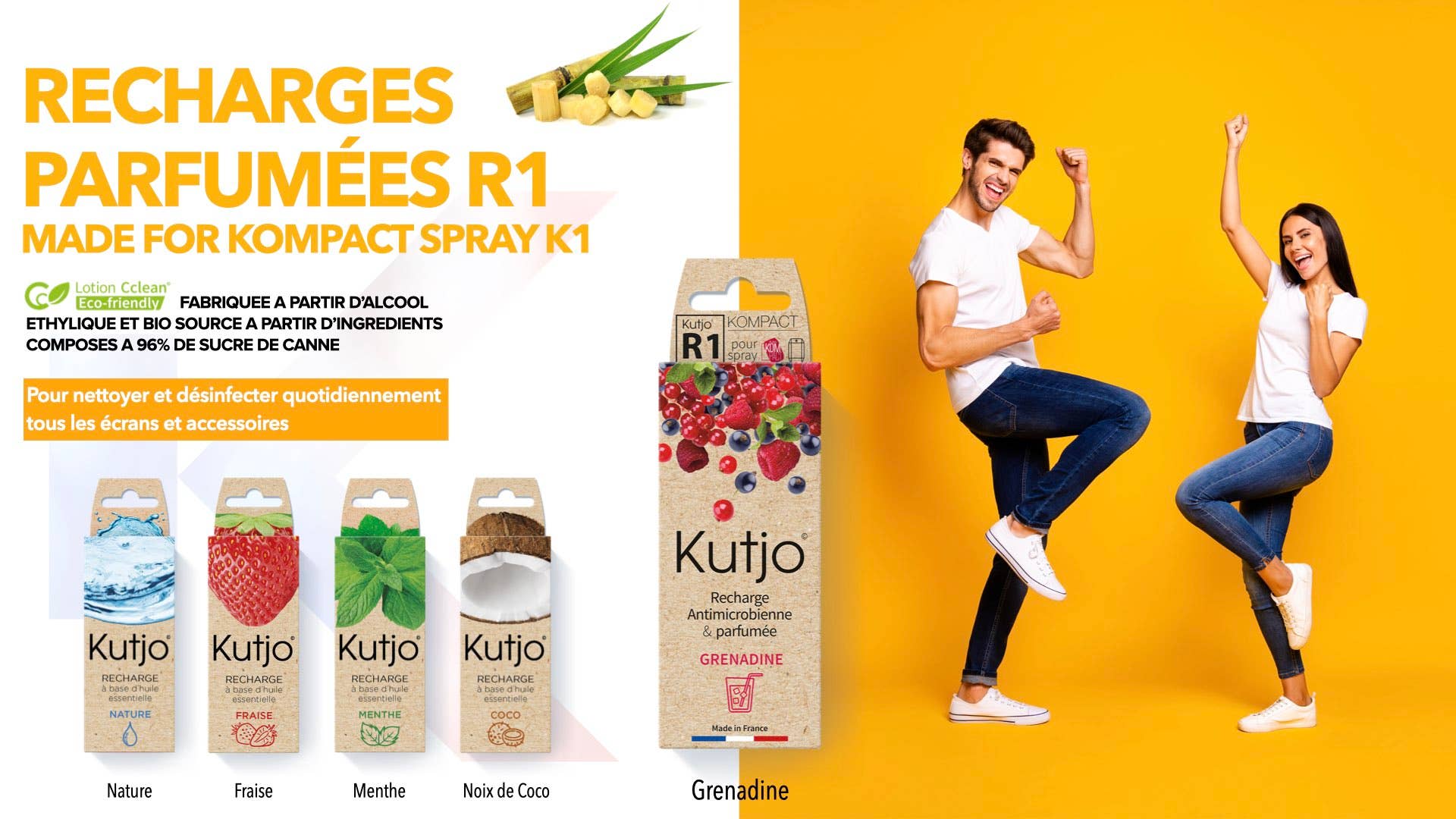 Kutjo - Wholesale Antibacteriële reiniger - Pack 10 Kompact Navullingen 15ml - Pepermunt3