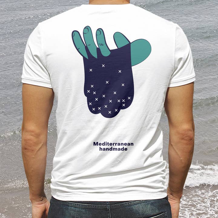 T-shirt “Mediterrânica Artesanal” por atacado de LoLo Bio
