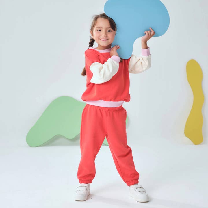 Kids Sweatpants with Red for wholesale by Arquia