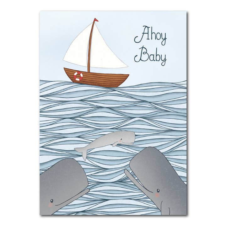Ahoy baby | Card for wholesale by Studio Kvinna