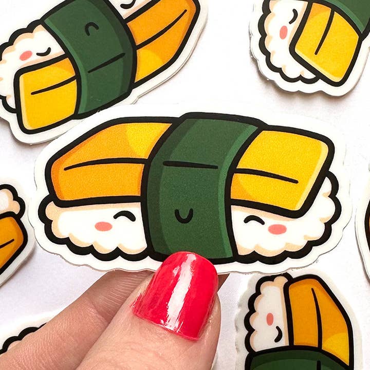 Tamago Sushi Mini Sticker for wholesale by Shop Emily M
