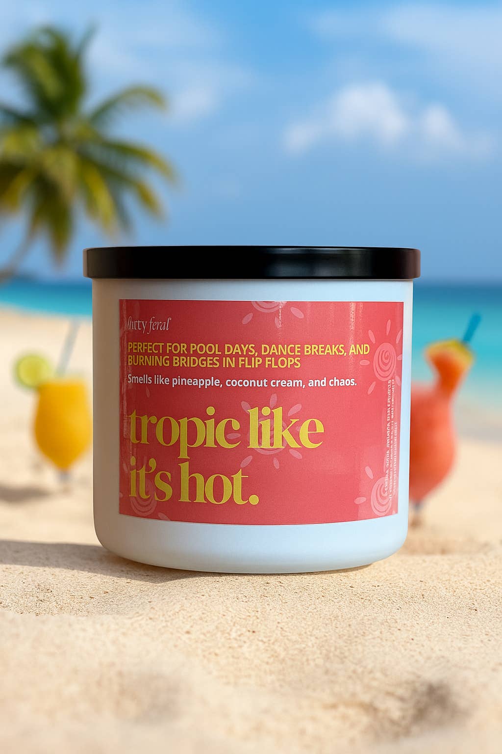 Organic Soak - Wholesale Jar/Filled Candle - Tropic Like It's Hot Soy Candle