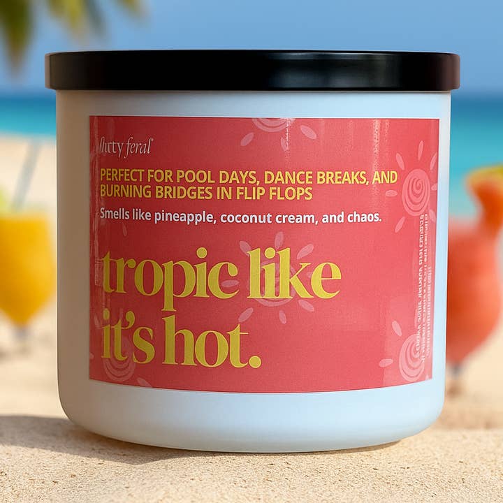 Organic Soak - Wholesale Jar/Filled Candle - Tropic Like It's Hot Soy Candle0