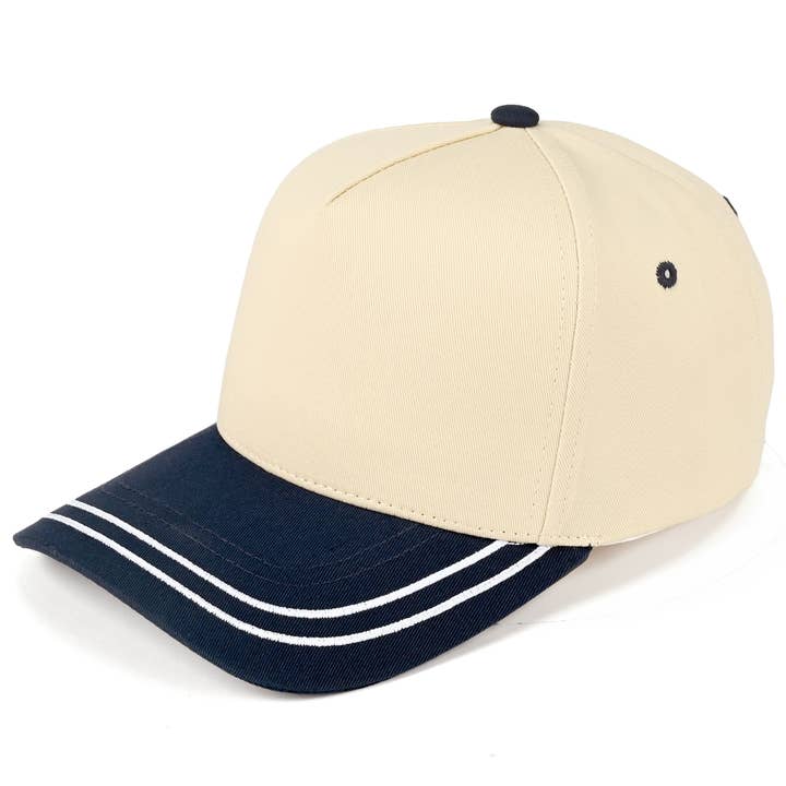 Hana - Wholesale Trucker Hat - Women's - C.C Two Tone with Retro Stripe Cotton Trucker Cap18
