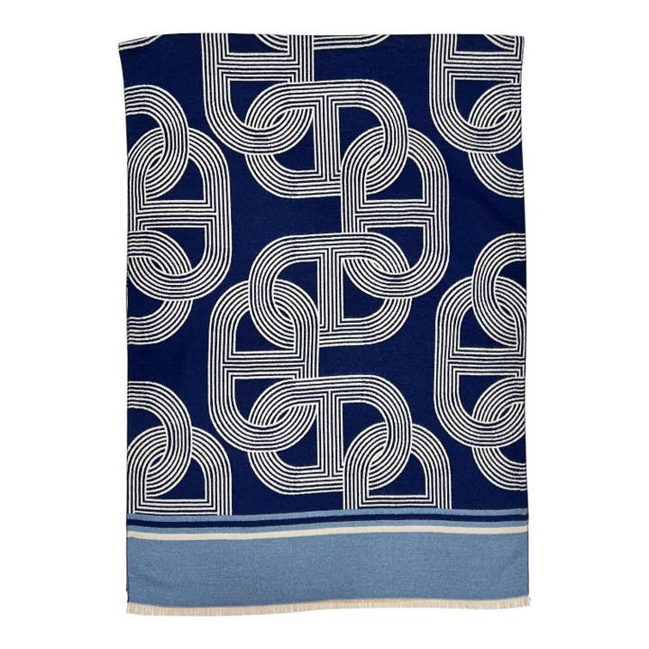 London Scarves – Großhandel Schal – Damen – Kaschmirmischung Kettenglieddruck10