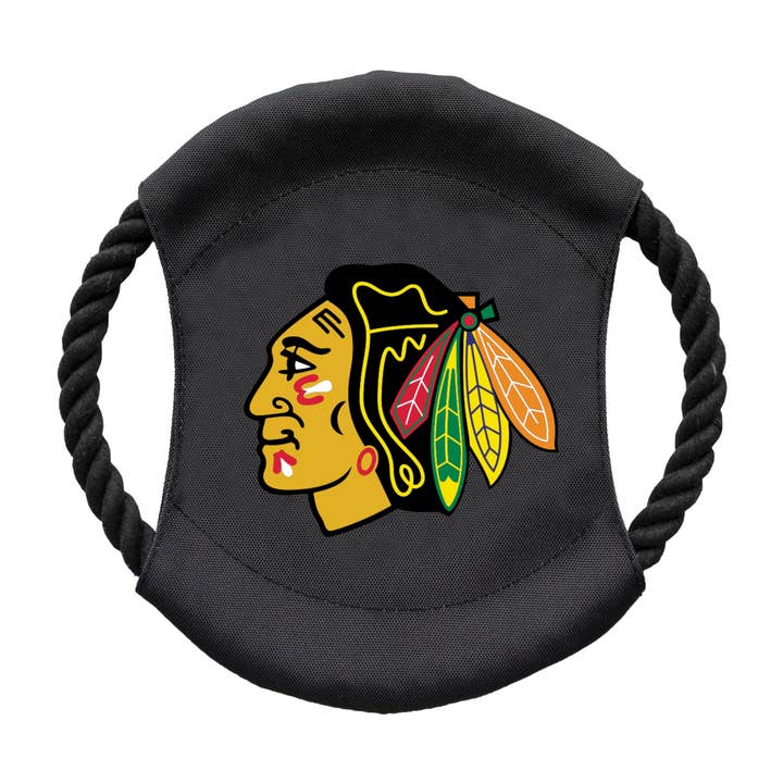 NHL Chicago Blackhawks Team Flying Disc Pet Toy for wholesale by Little Earth Productions
