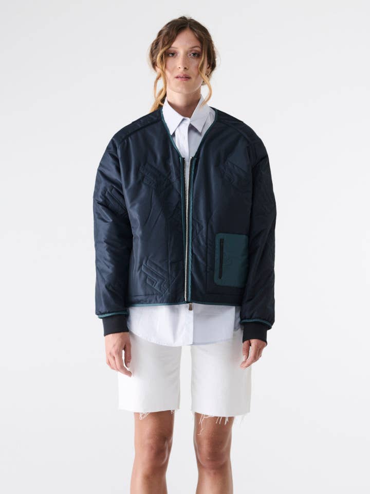 Giacca piumino CAMILLA - Verde bottiglia per la vendita all'ingrosso da parte di TOMO Clothing