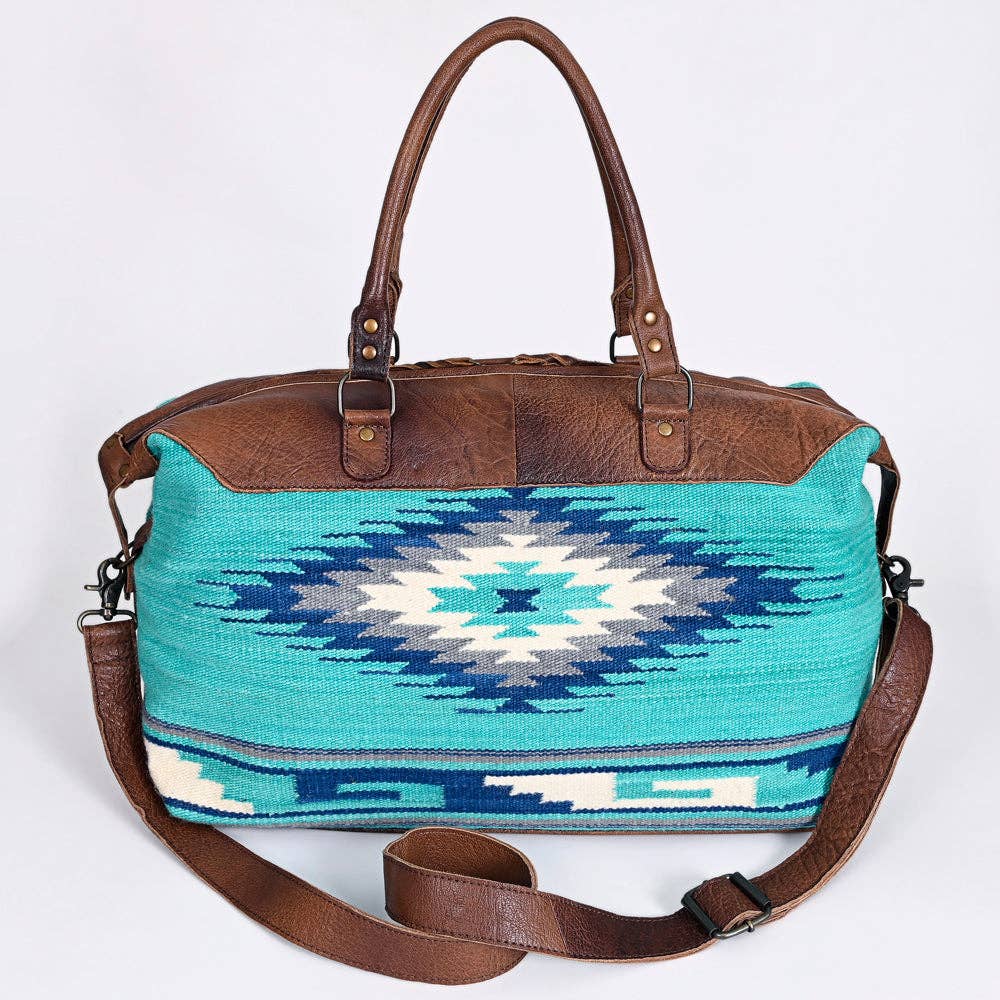 LS Western - Vente Sac de voyage – femme - Sac de voyage en laine et cuir du sud-ouest LC-ADBG460 Sac de selle tissé à la main26