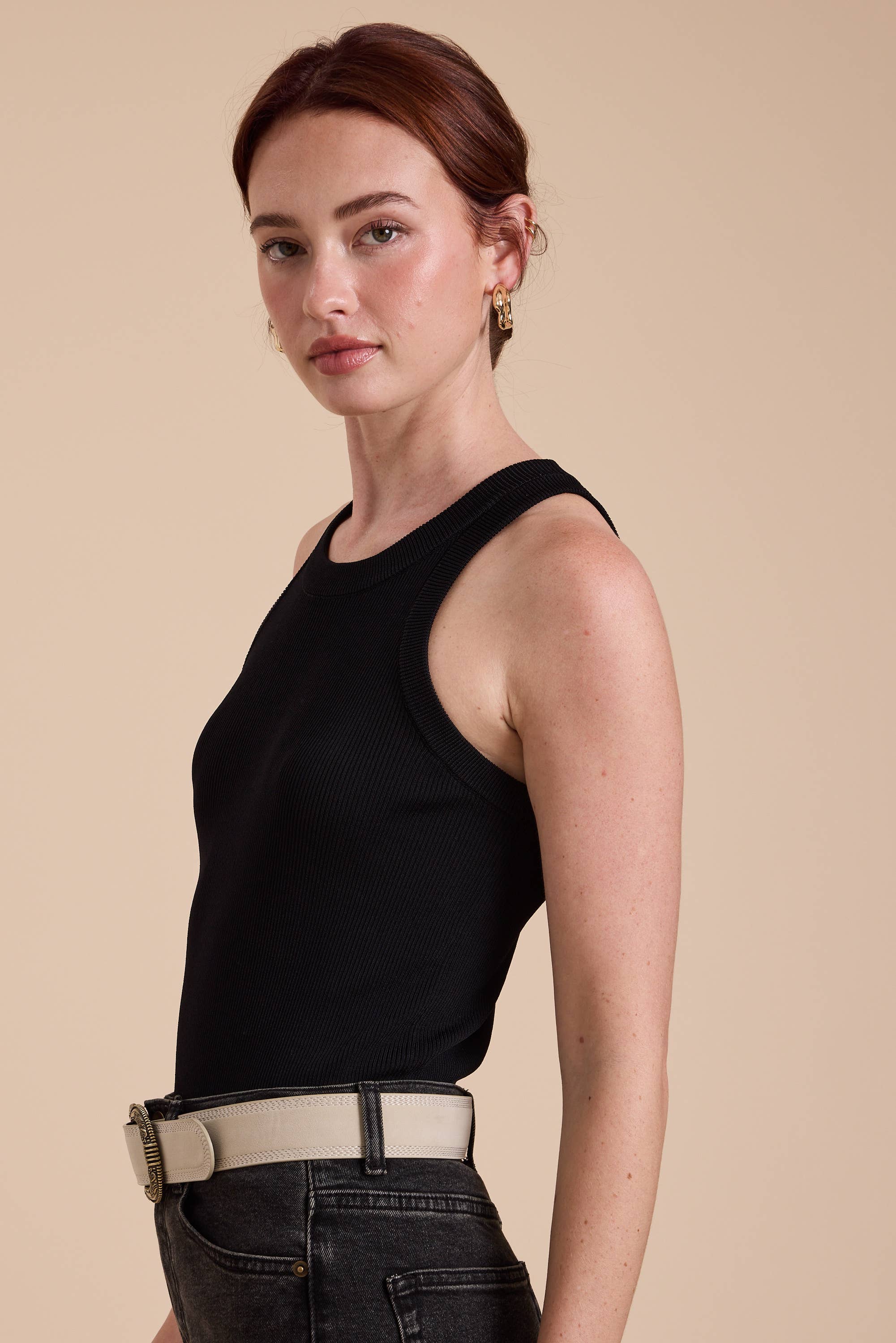 MIOU MUSE - Wholesale Tank Top - Women's - MMT1242   CLASSIC RIBBED TANK TOP1