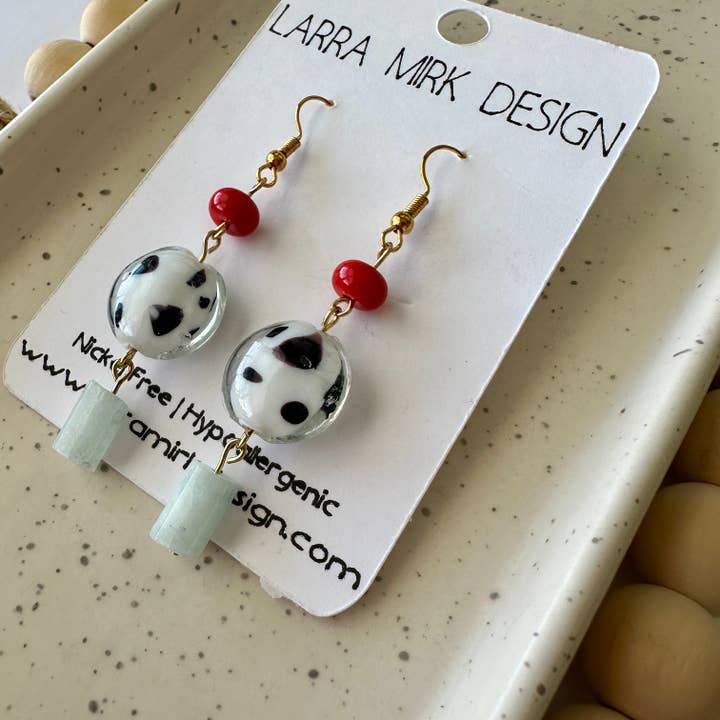 Imogene Earrings | Aquamarine for wholesale by Larra Mirk Design