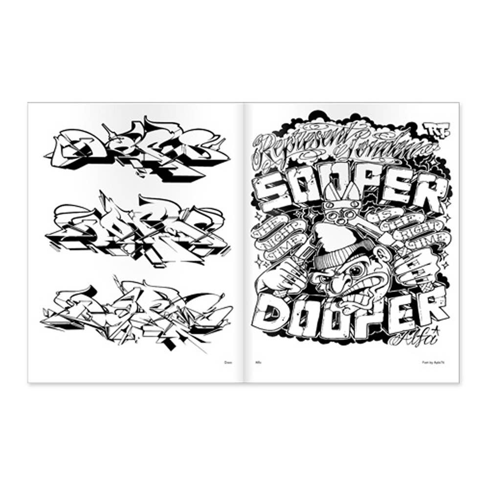 SCB - Vendita all'ingrosso Libro da colorare - Adulti - Libro da colorare graffiti 3: stili internazionali4