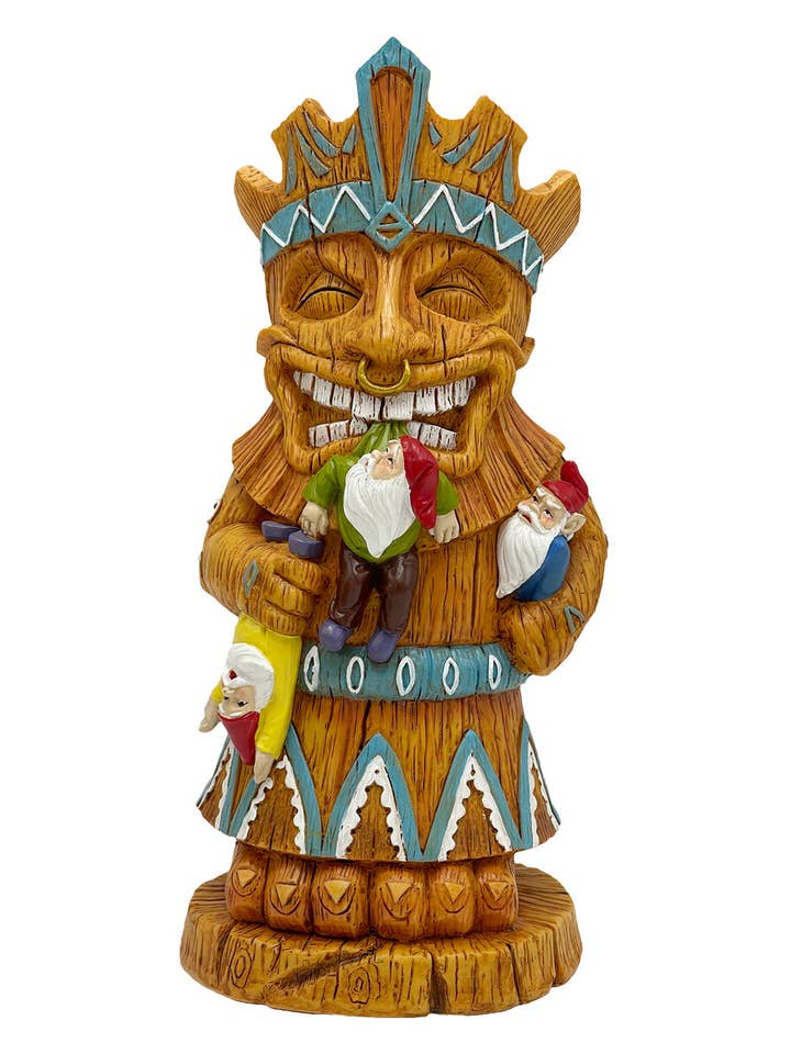 TIKI WITH GNOMES NOSE RING - SOLAR POWERED for wholesale by By Mark & Margot
