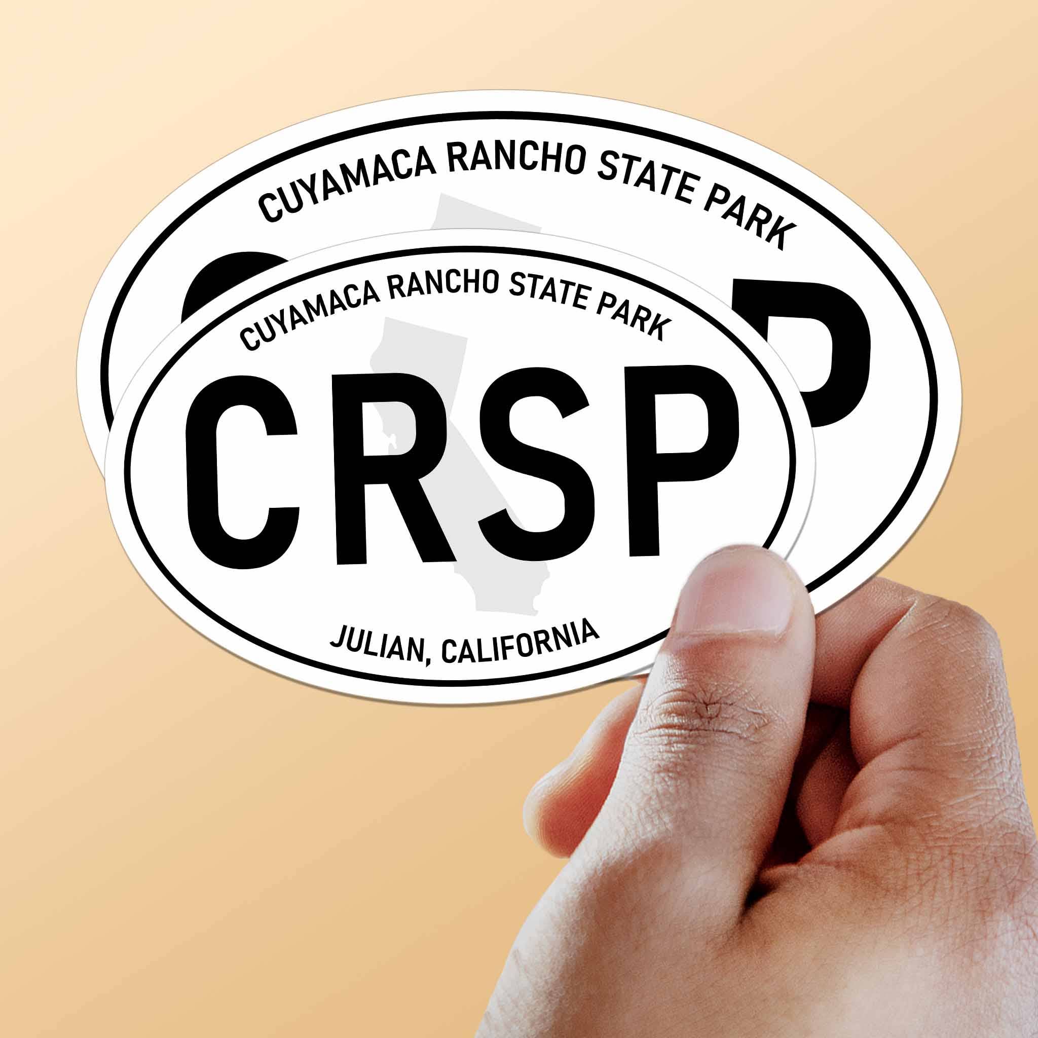 Sentinel Supply - Vendita all'ingrosso Adesivo - Adesivo ovale bianco Cuyamaca Rancho State Park California1