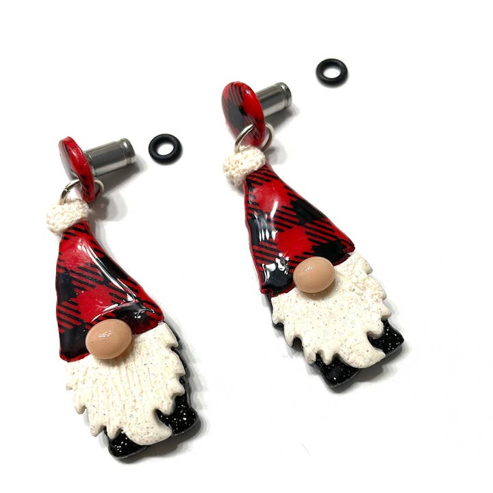Happy Gauges - Wholesale Gauge/Plug Earrings - Gauge Hiders, Buffalo Plaid, Gnomes, Hiders, Dangle Gauges