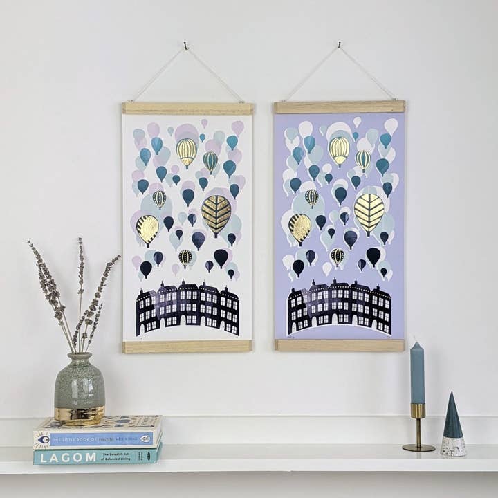 Pinna Bristol in edizione limitata «Balloons Over Clifton Crescent» per la vendita all'ingrosso da parte di Slow Sunday