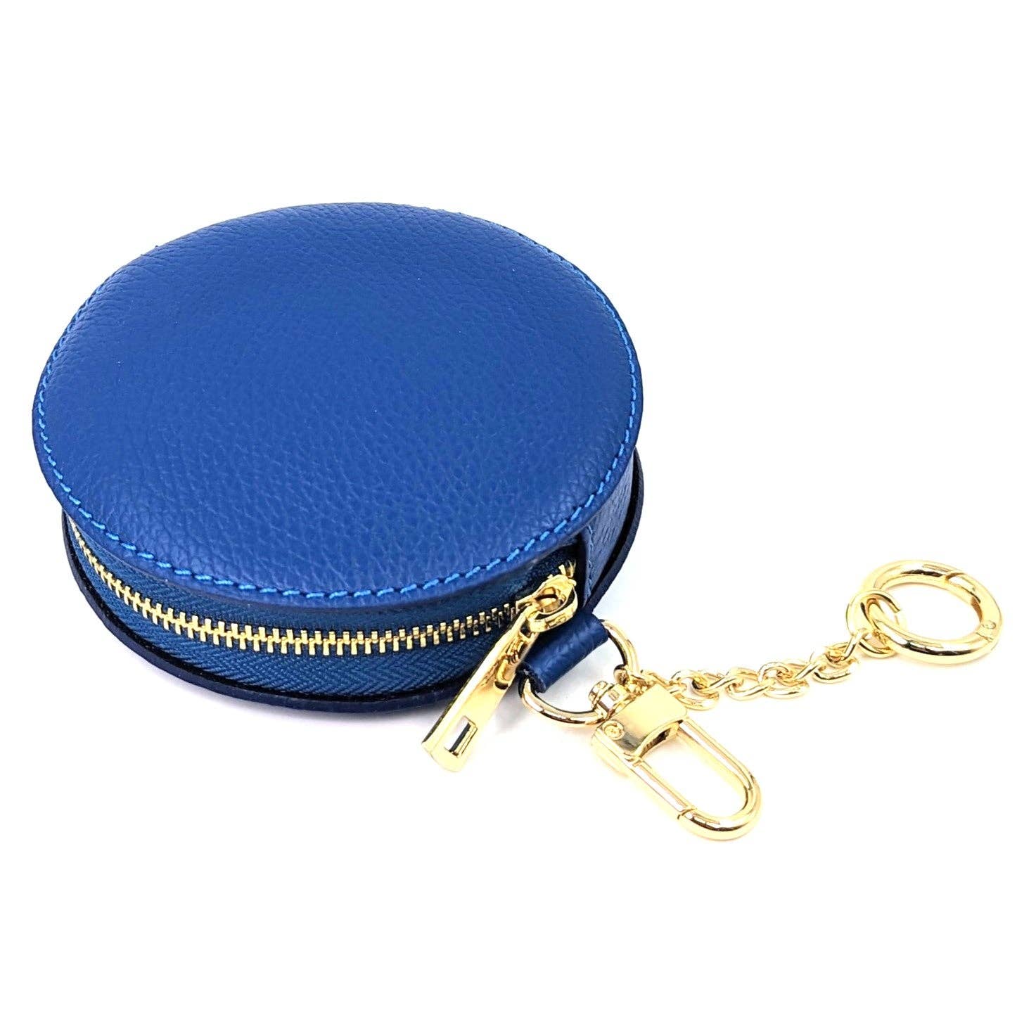 Tempest Designs – wholesale Coin purse – Women’s – Circular leather coin purses with chain link and lobster claw6