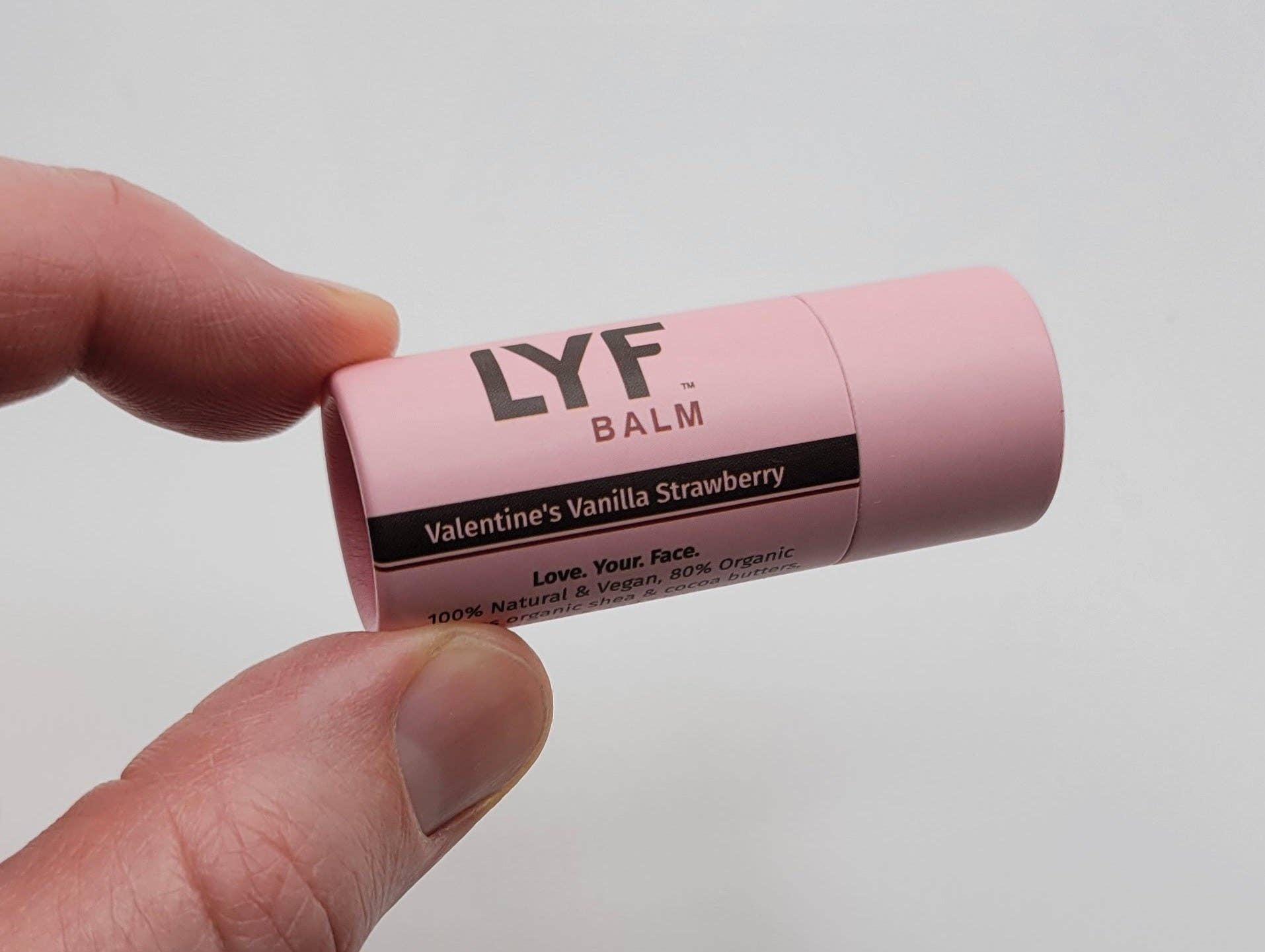 LYF BRANDS - Wholesale Lip Balm - LYF Balm - World's Best 100% Natural Vegan Lip Balm - Valentine's2