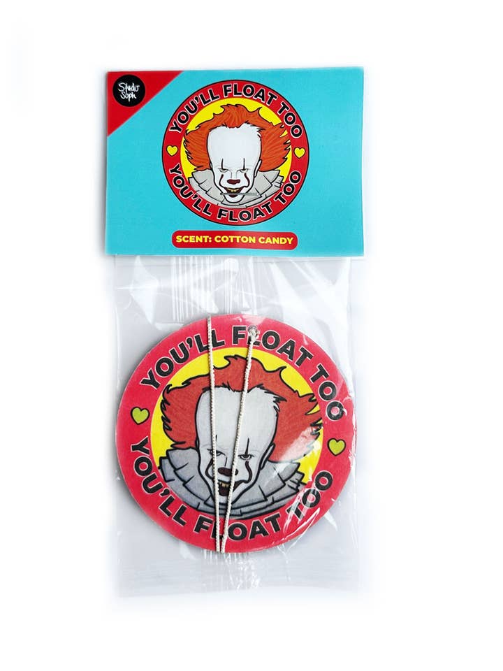 You'll Float Too It Clown Halloween Air Freshener for wholesale by Studio Soph (We Pay Your Import Fees - We Ship DDP)