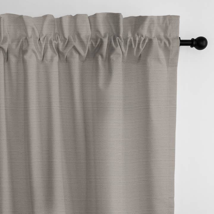 6ix Tailors Fine Linens - Wholesale Curtain - Nova Taupe Pole Top Drapery Panels