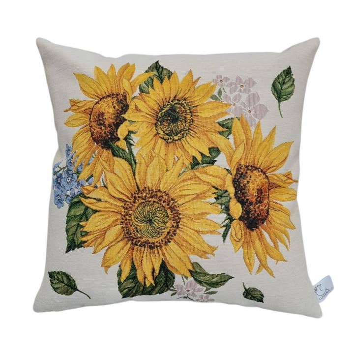 Sunflowers Gobelin Cushion Cover for wholesale by Lunaria Lab