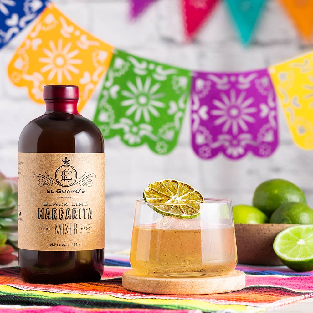 El Guapo - Wholesale Cocktail Mix/Syrup - Drink Mixers: Black Lime Margarita (4.9⭐️ Average Review)2