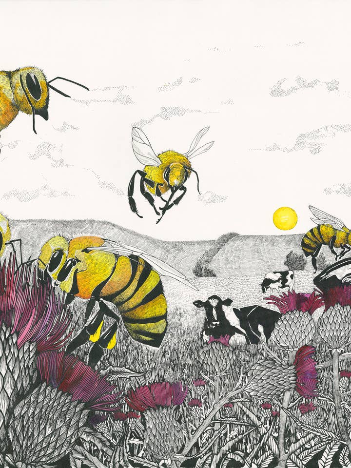 Work card for wholesale by Mattie Rose Art