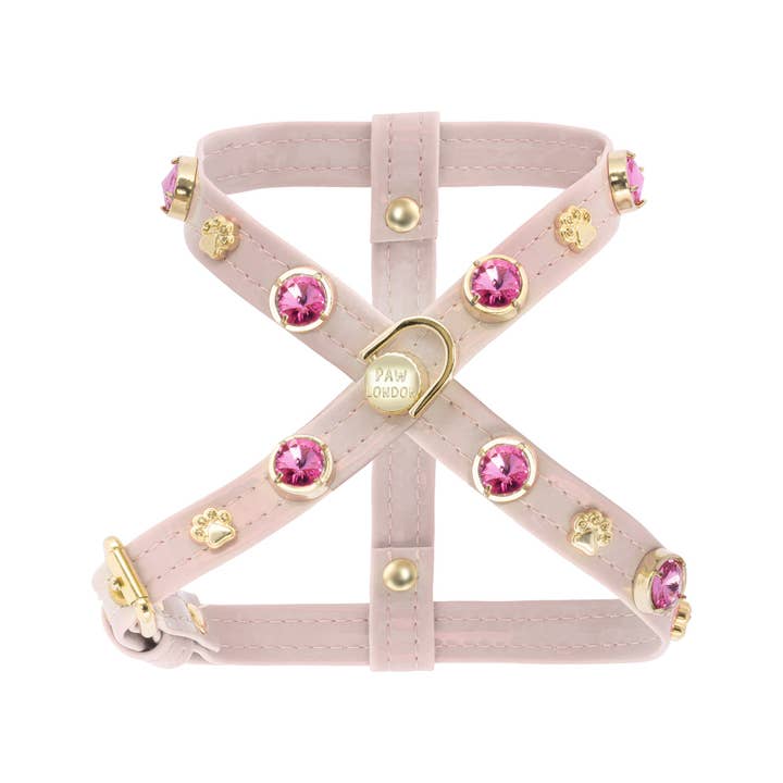 Paw London - Wholesale Pet Harness - Dog - Emma Swarovski Baby Pink Dog Harness