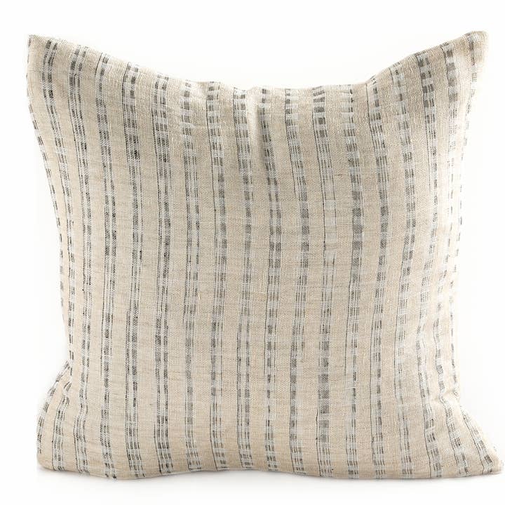 Linen/Silk Cushion PALM Square for wholesale by Fibre by Auskin USA