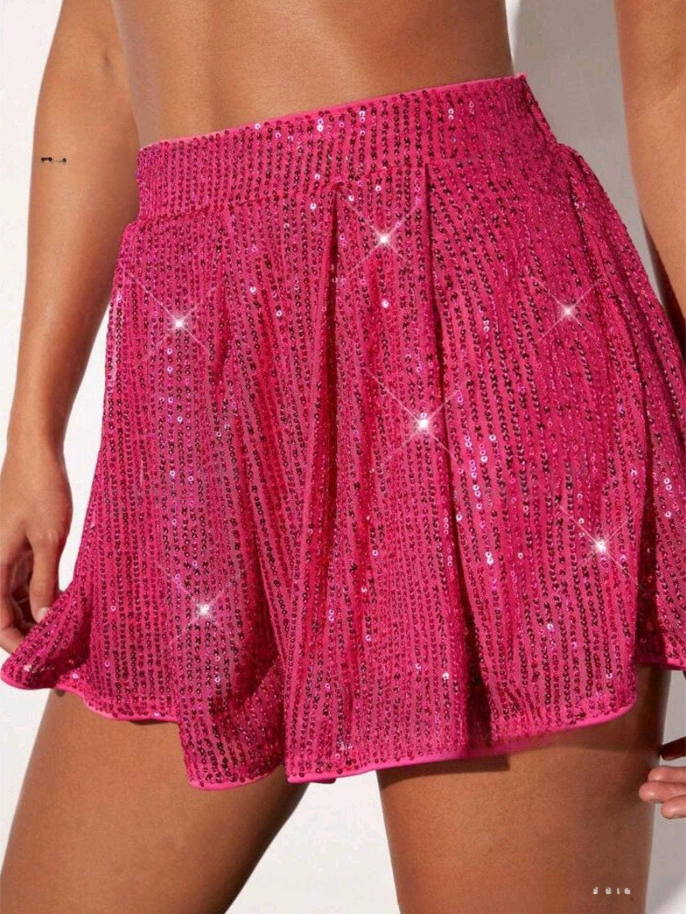 Rosa Clothing - Wholesale Shorts - Women's - Party sequin shorts3