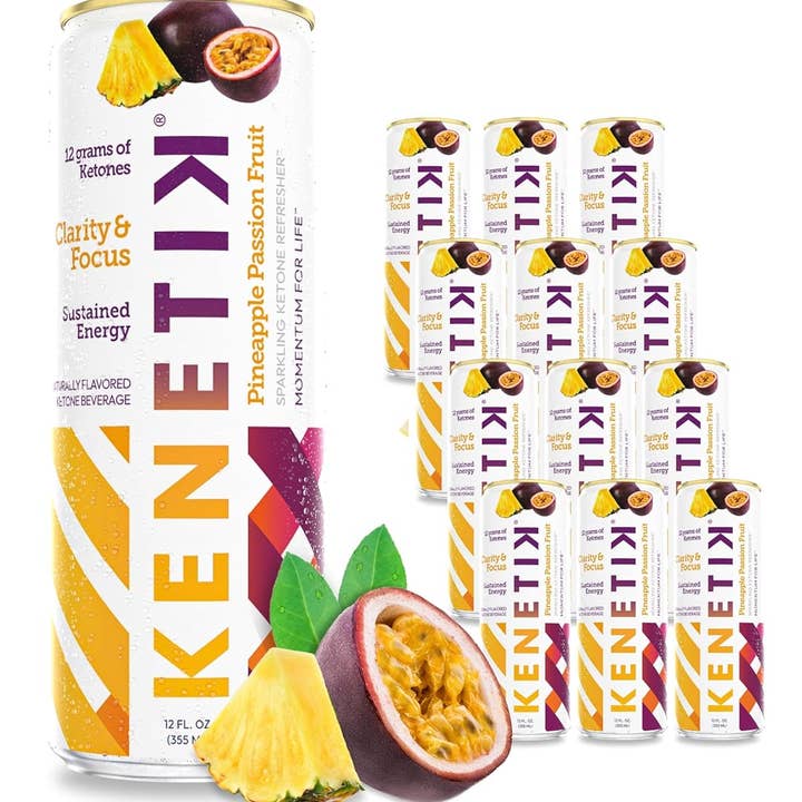 L&F Universal Goods - Wholesale Sports/Energy Drink - Kenetik Nootropic Ketone Drink - Pineapple Passion - 12/12OZ0