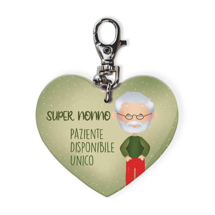 Grandpa Heart Keychain for wholesale by Dekori