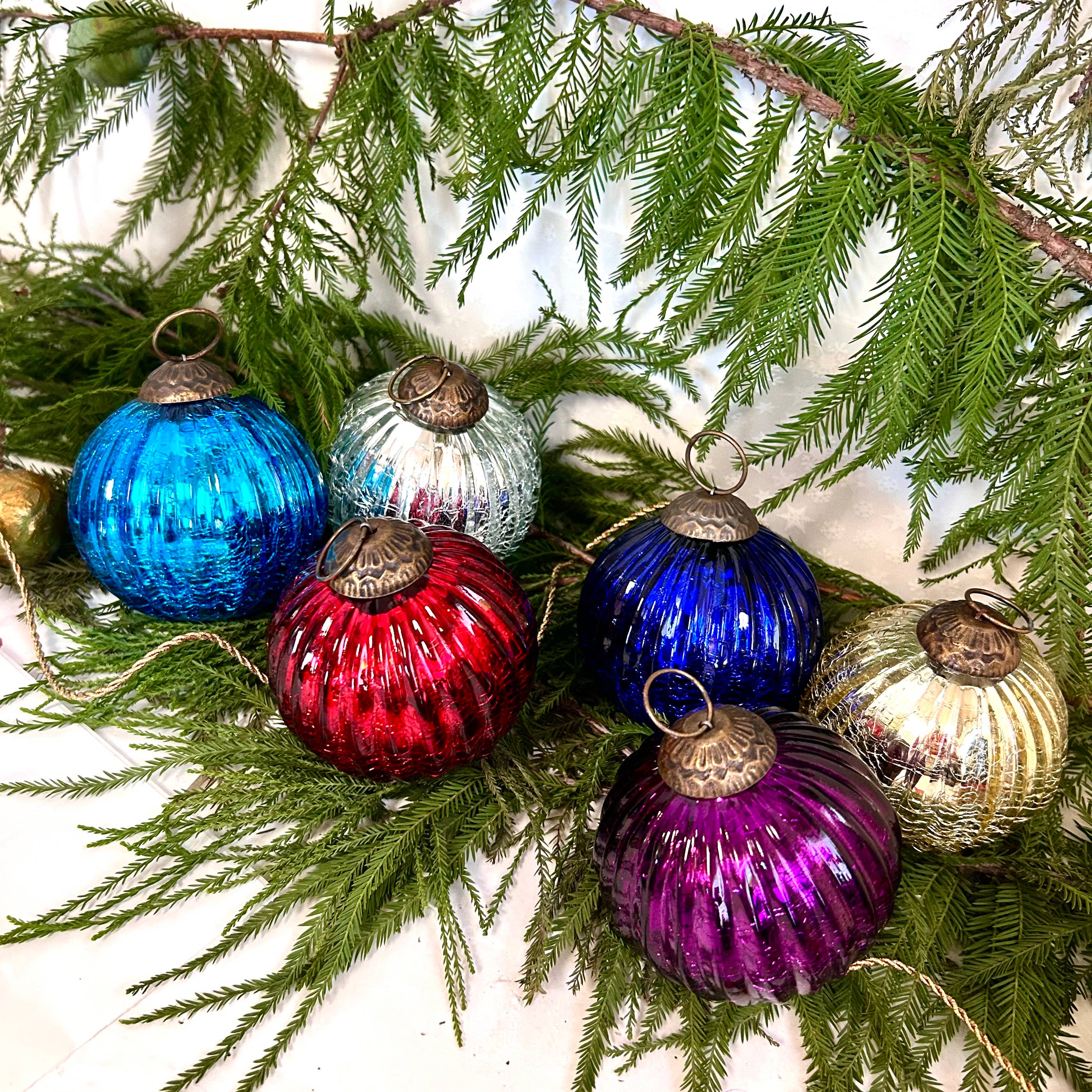 Culturas - Vente Objets de décoration -  Décoration de sapin de Noël en verre au mercure, 3 pouces1