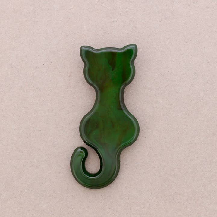 Sonata – wholesale Snap jewellery – Resin Cat Brooch3