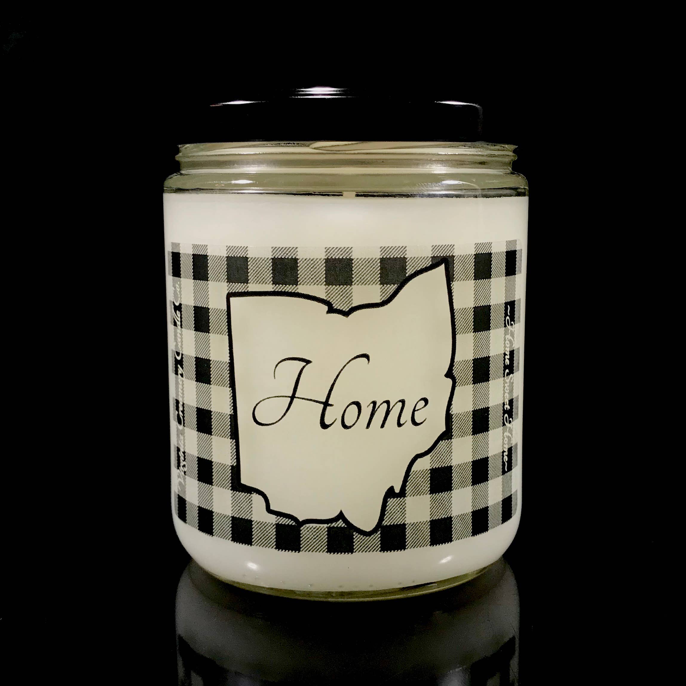 Virginia Creamery Candle Co. - Wholesale Jar/Filled Candle - US-ANY Any State Buffalo Check 16oz Glass Jar Candle1