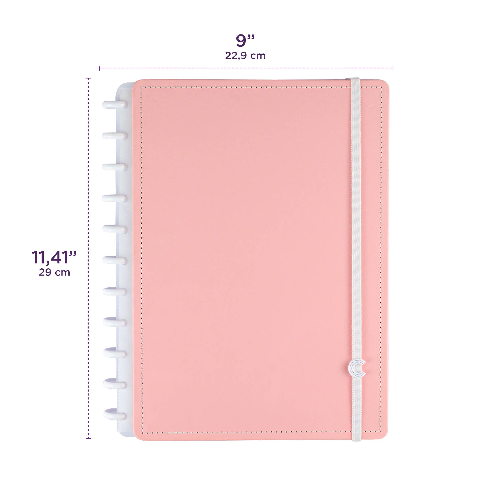 Create a Notebook - Wholesale Notebook - Rose Discbound Notebook Large 8.2 x 11 Inches1