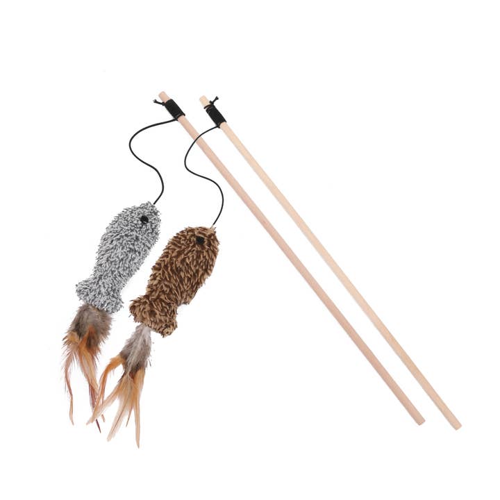 Nobleza - 2x Varas de Pesca para Gatos com Ratos por atacado de Nobleza