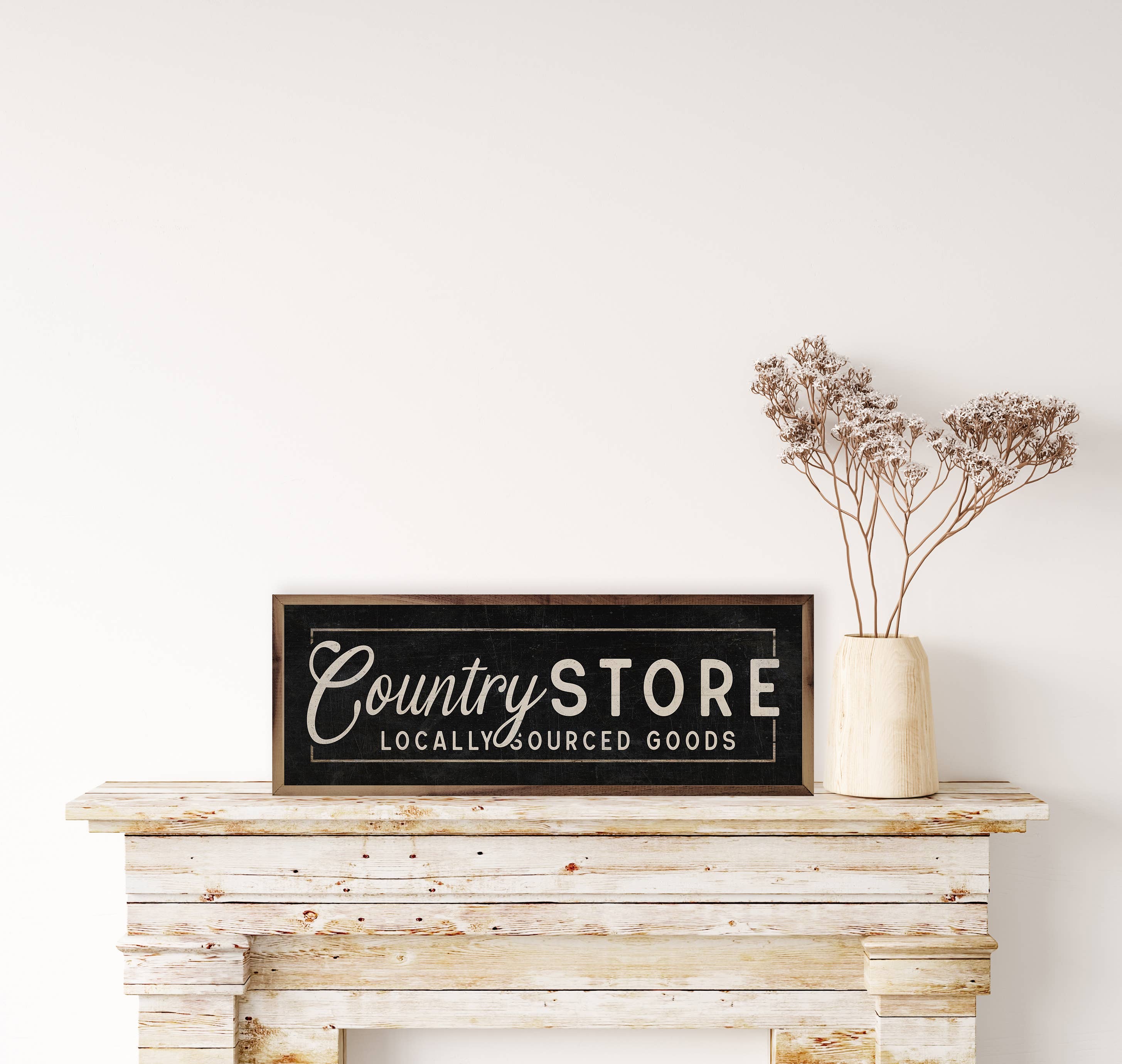 Kendrick Home - Wholesale Sign - Country Store Locally Sourced Goods Border Black1