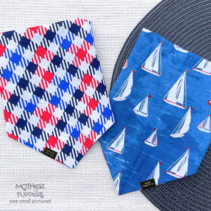 Bandana Snap Yacht Club pour la vente par Mother Puppers Co.