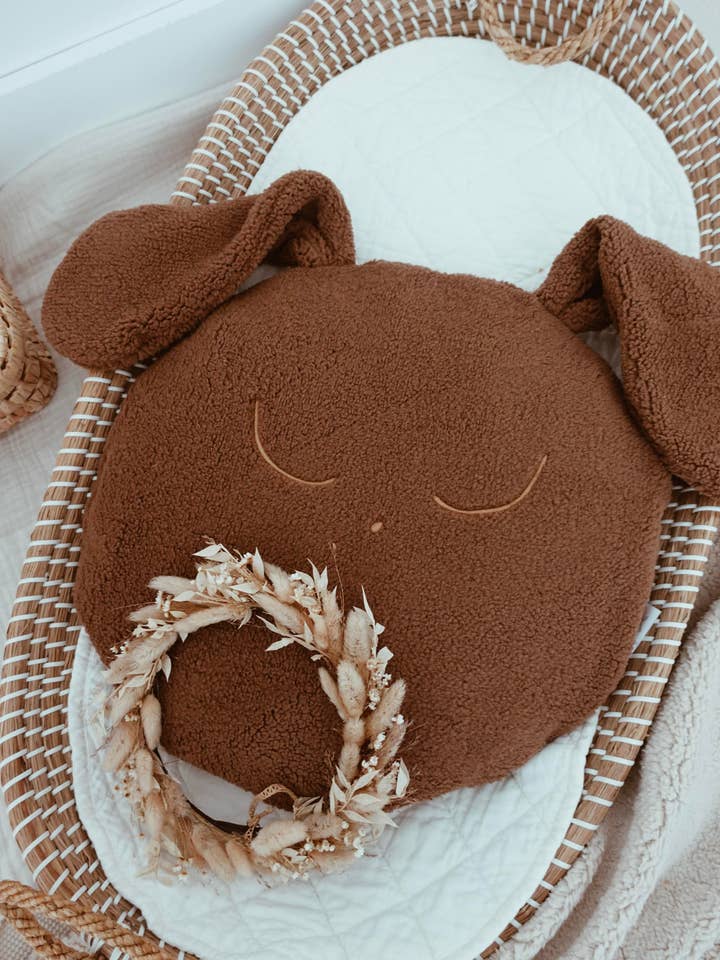 Pequena Almofada Peluda Pura - Espessa Chocolate por atacado de Louis & Jules Stambouli Conseil