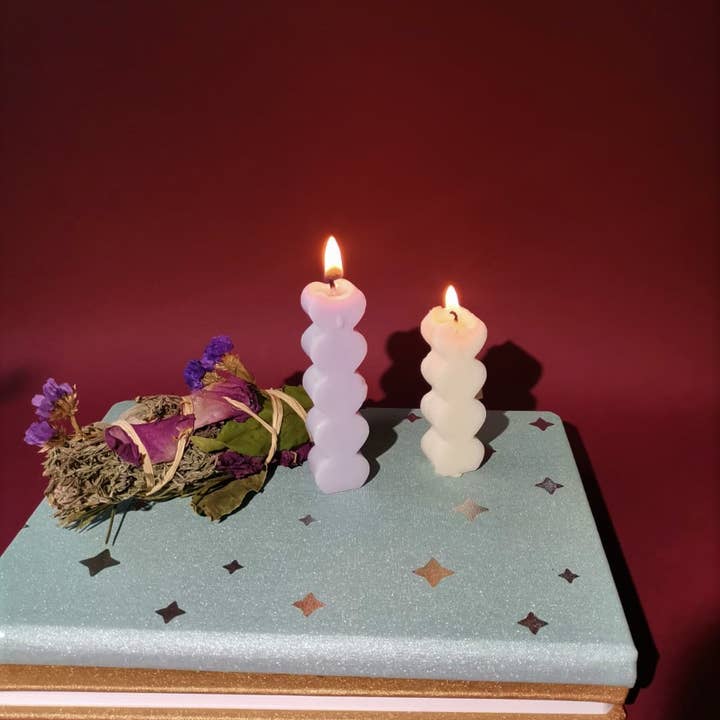 FUNDAYBIO - Wholesale Meditation Supplies - Set of 2 Candles and 1 Fumigation Stick2