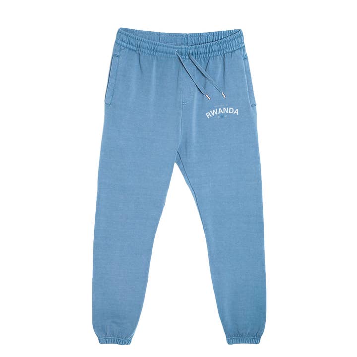 Pantalones de chándal índigo de la Universidad de Ruanda para venta al por mayor de Varsity54