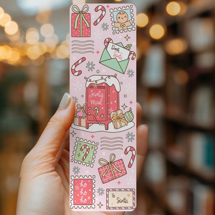 Santa Mail Bookmark for wholesale by Indie Heart Studio