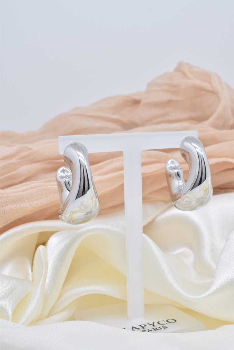 Kapyco - Wholesale Hoop Earrings - Stainless steel earrings - BO1003925