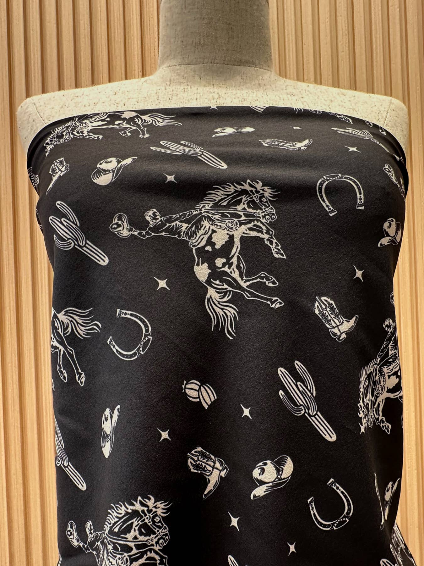 Nylon Apparel – wholesale Scarf – Women's – SC-5816-Western Cowboy Rodeo All Over  Print Scarf4