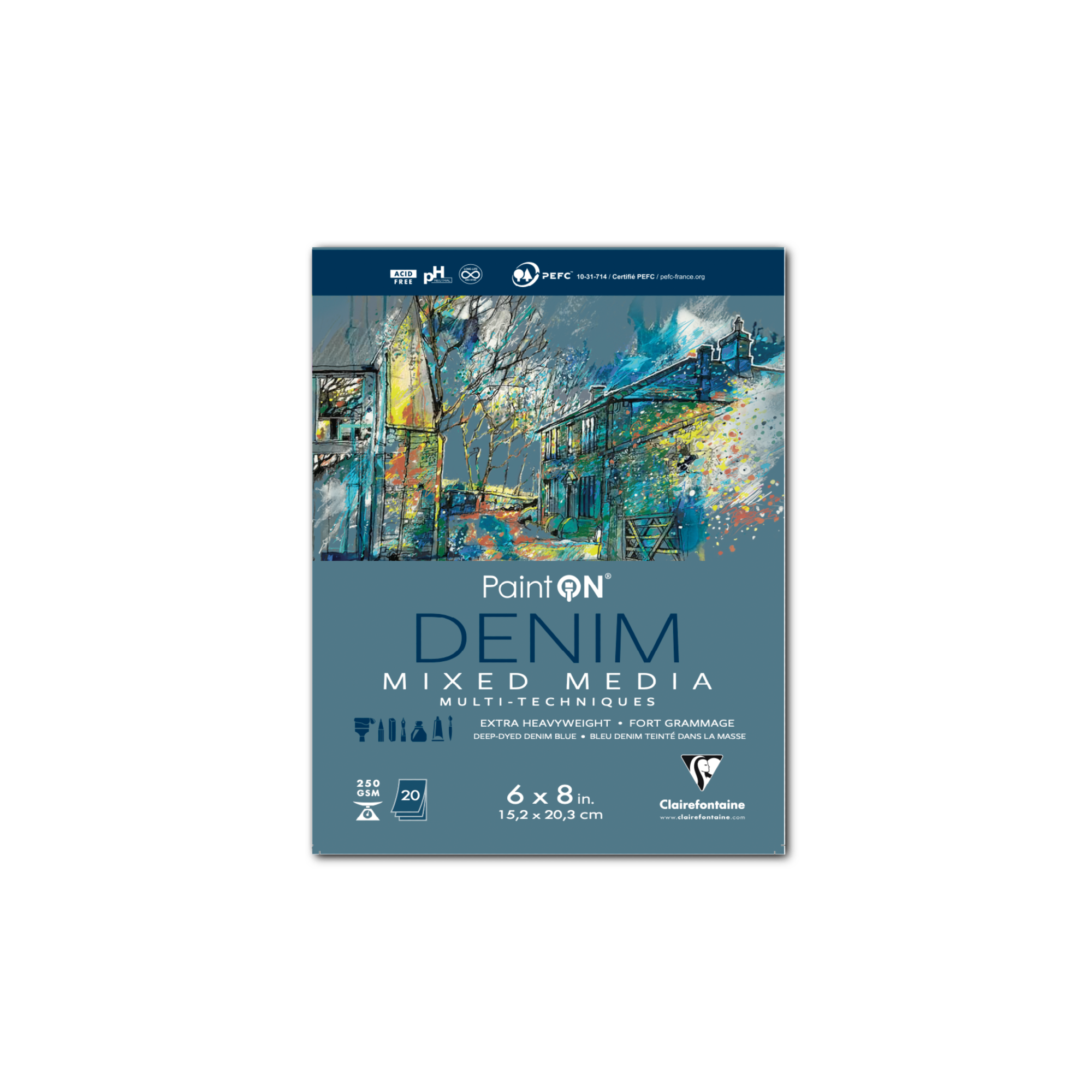 Exaclair - Wholesale Sketchbook/Sketchpad - PaintON Mixed Media Pads - 250g - Six Colors - Three Sizes5