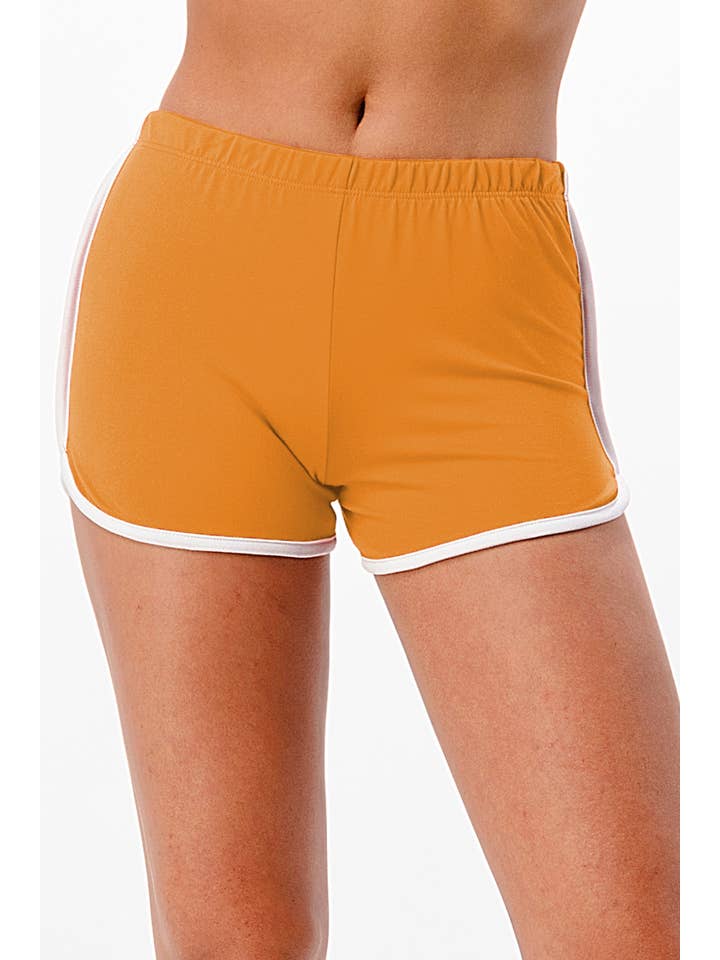 Lime All the Time - Wholesale Shorts - Women's - Solid Colored Shorts with White In-Seam Piping5